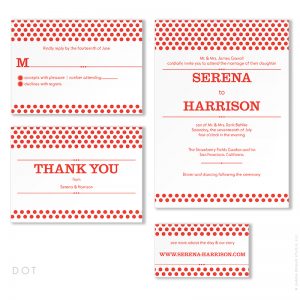 Dot - wedding stationery design by Charm Design Studio