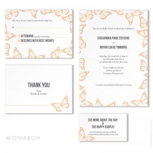 Monarch - wedding stationery design by Charm Design Studio