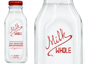 A Little Bit Crunchy - "Whole Milk" illustration by Charm Design Studio, LLC.