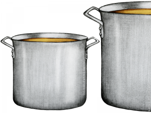 A Little Bit Crunchy - "Stock Pot" illustration by Charm Design Studio, LLC.