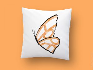 Hope Needs Wings pillow by Charm Design Studio, LLC.