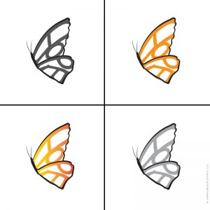 Hope Needs Wings vector illustrations by Charm Design Studio, LLC.